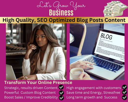 We Craft Professional, High-Quality Blog Content
