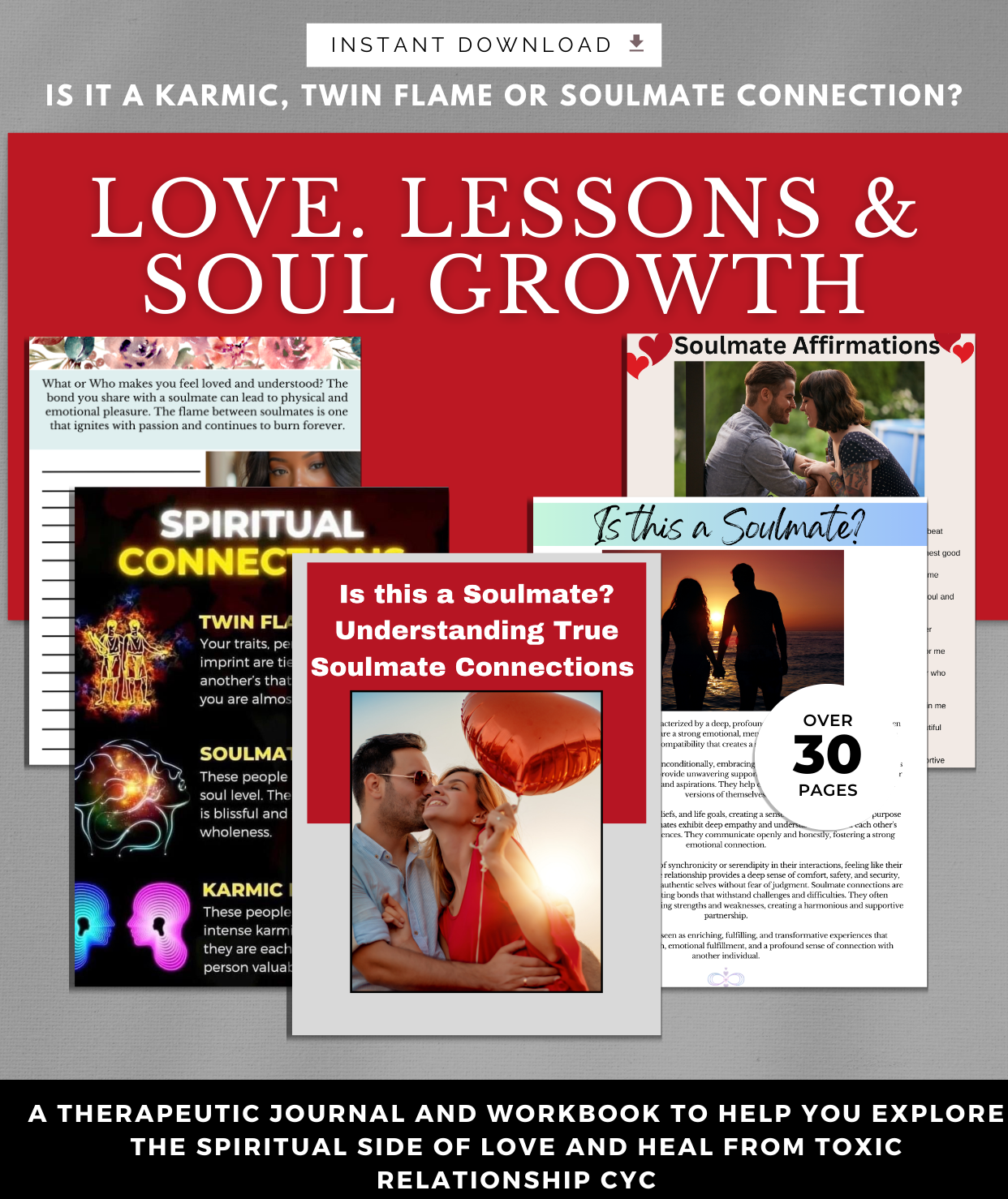 Is It a Karmic, Twin Flame, or Soulmate Connection? – A Guided Journal for Love, Healing & Spiritual Awakening