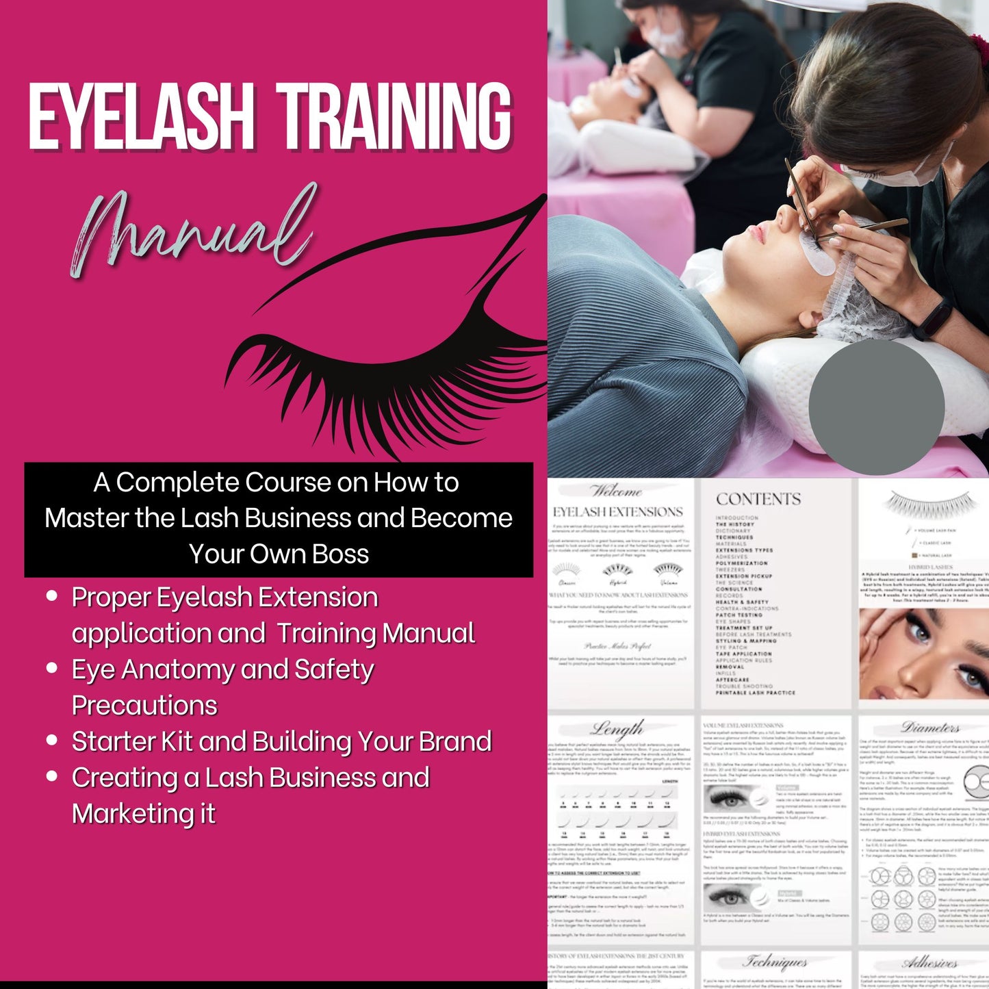 Beauty Training Manuals: Professional Lash Application