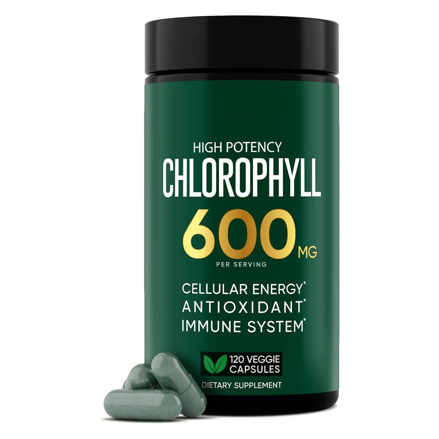 Glow from Within with Chlorophyll Supplement Veggie Capsules – Detox and Energize for Women