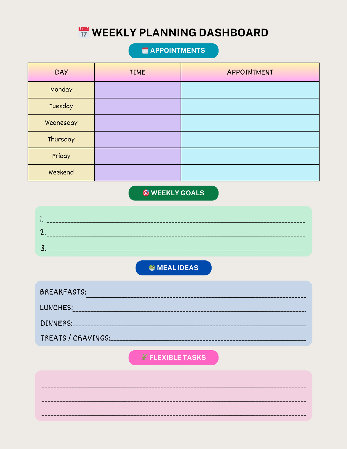 ADHD Planner for Women | Daily Focus, Organization & Self-Care Digital Planner
