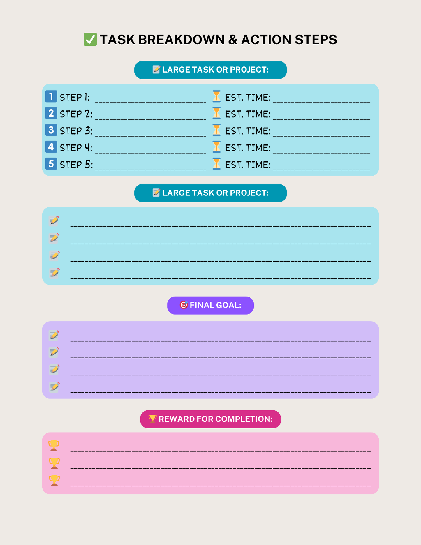 ADHD Planner for Women | Daily Focus, Organization & Self-Care Digital Planner