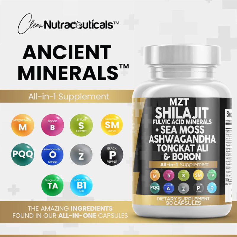 All-in-One Shilajit, Sea Moss & Ashwagandha Multivitamin – Ultimate Women’s Wellness Formula