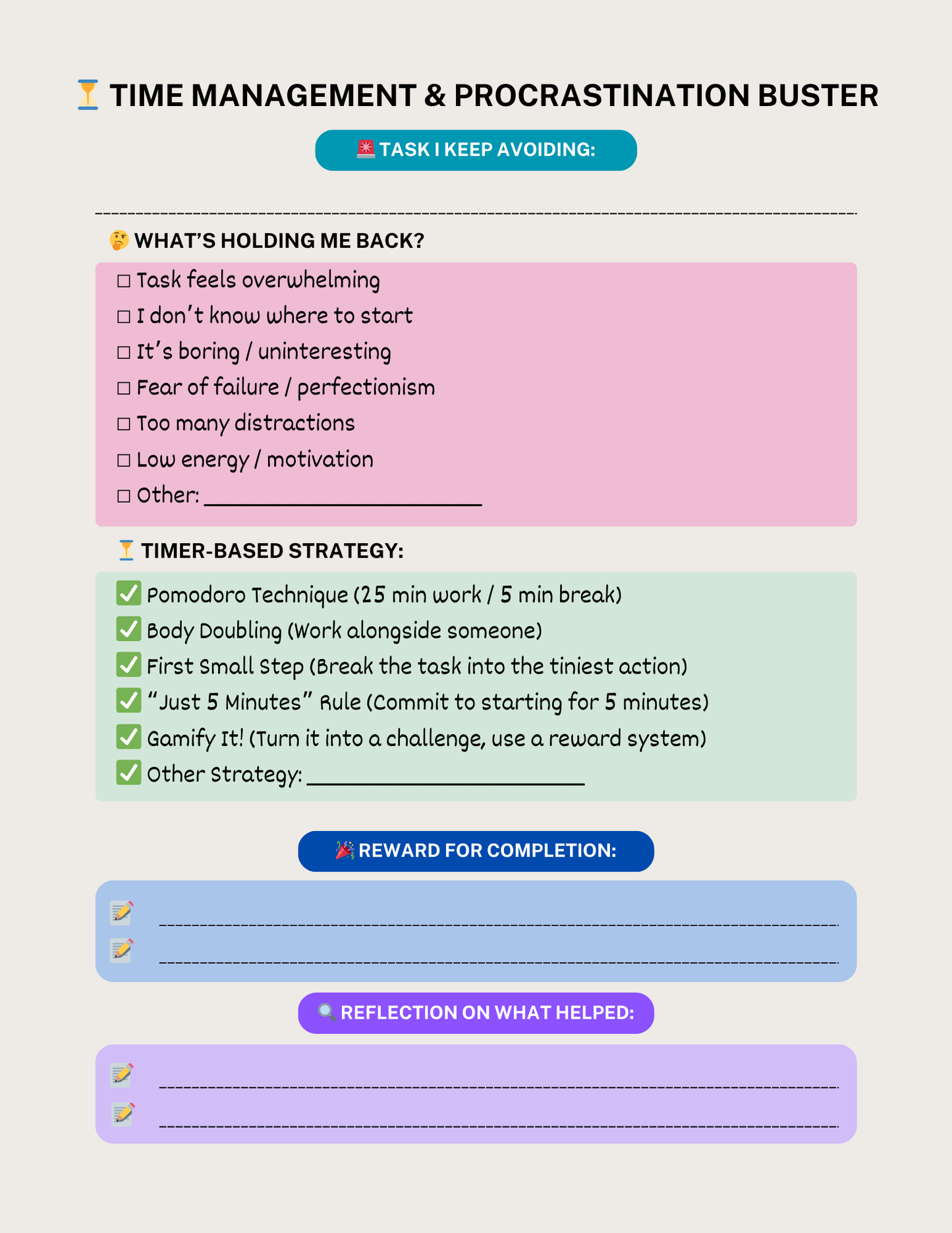 ADHD Planner for Women | Daily Focus, Organization & Self-Care Digital Planner
