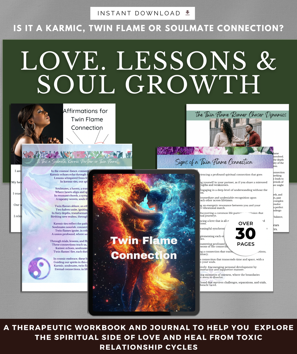 Is It a Karmic, Twin Flame, or Soulmate Connection? – A Guided Journal for Love, Healing & Spiritual Awakening