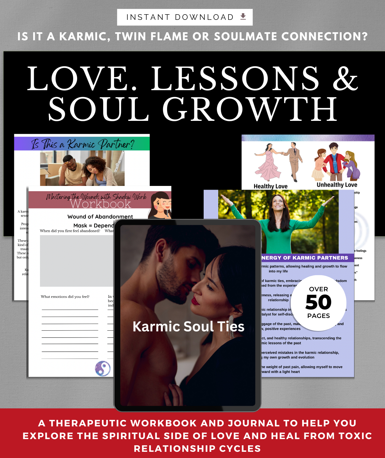 Is It a Karmic, Twin Flame, or Soulmate Connection? – A Guided Journal for Love, Healing & Spiritual Awakening