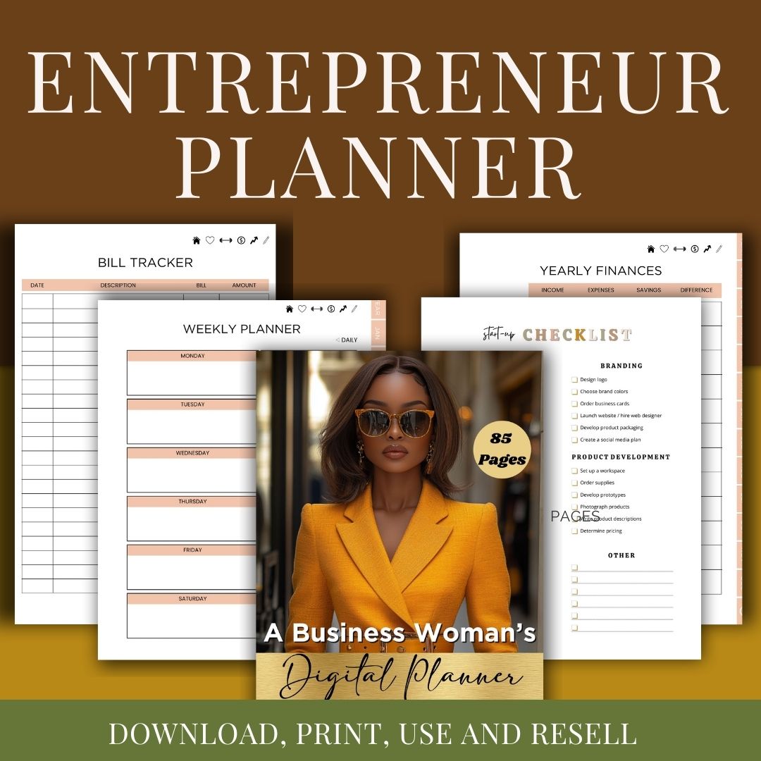 Stay Focused and Conquer Your Goals with the Ultimate Digital Business Planner for Women