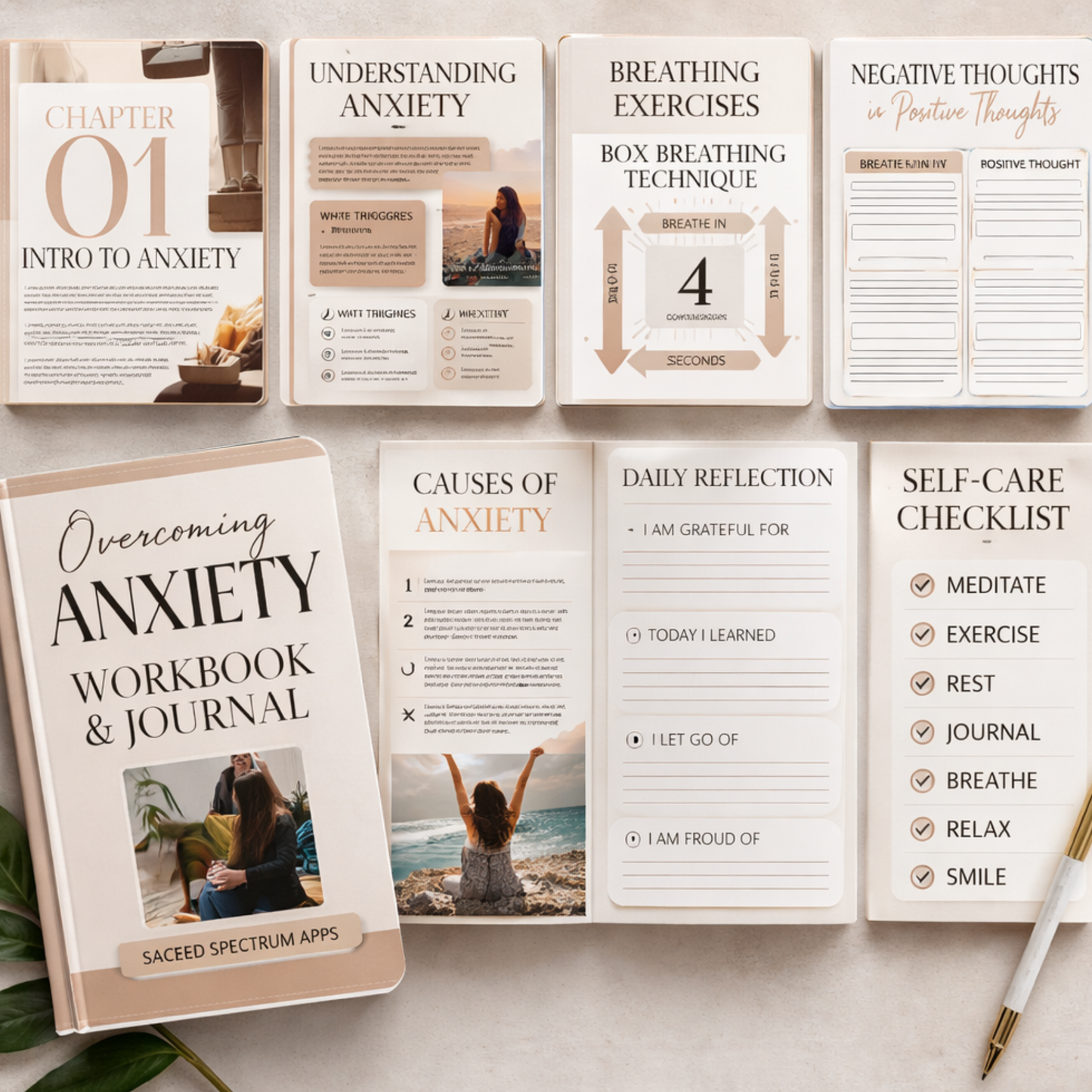 Anxiety Relief Workbook & Journal- Guided Exercises for Calm and Clarity