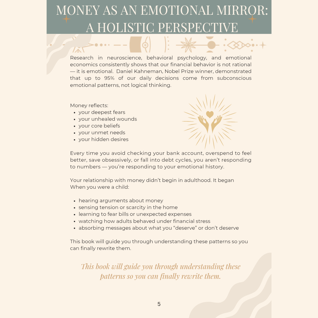 Healing Money Wounds Workbook for Women: Rewire Your Mindset & Attract Financial Abundance