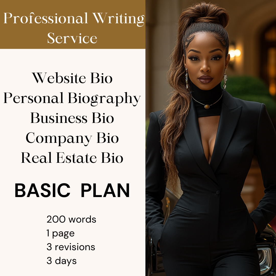 Personal and Professional Bio Writing Service
