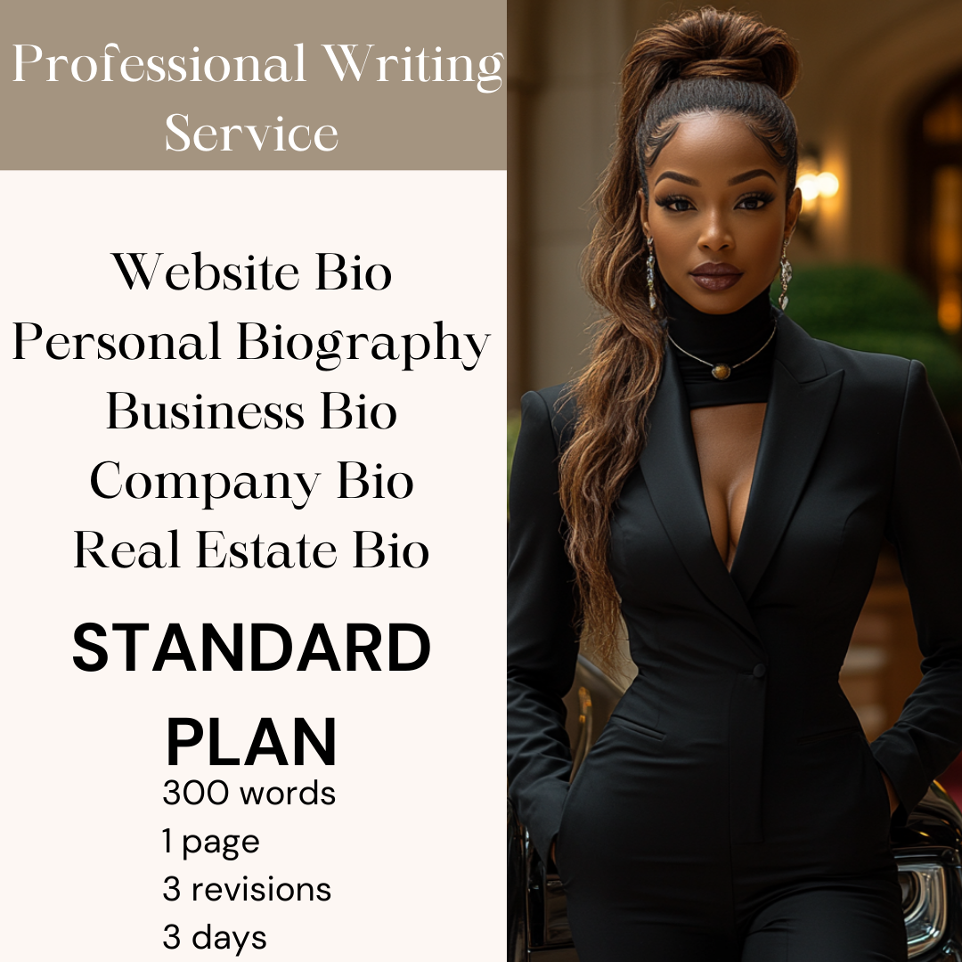 Personal and Professional Bio Writing Service