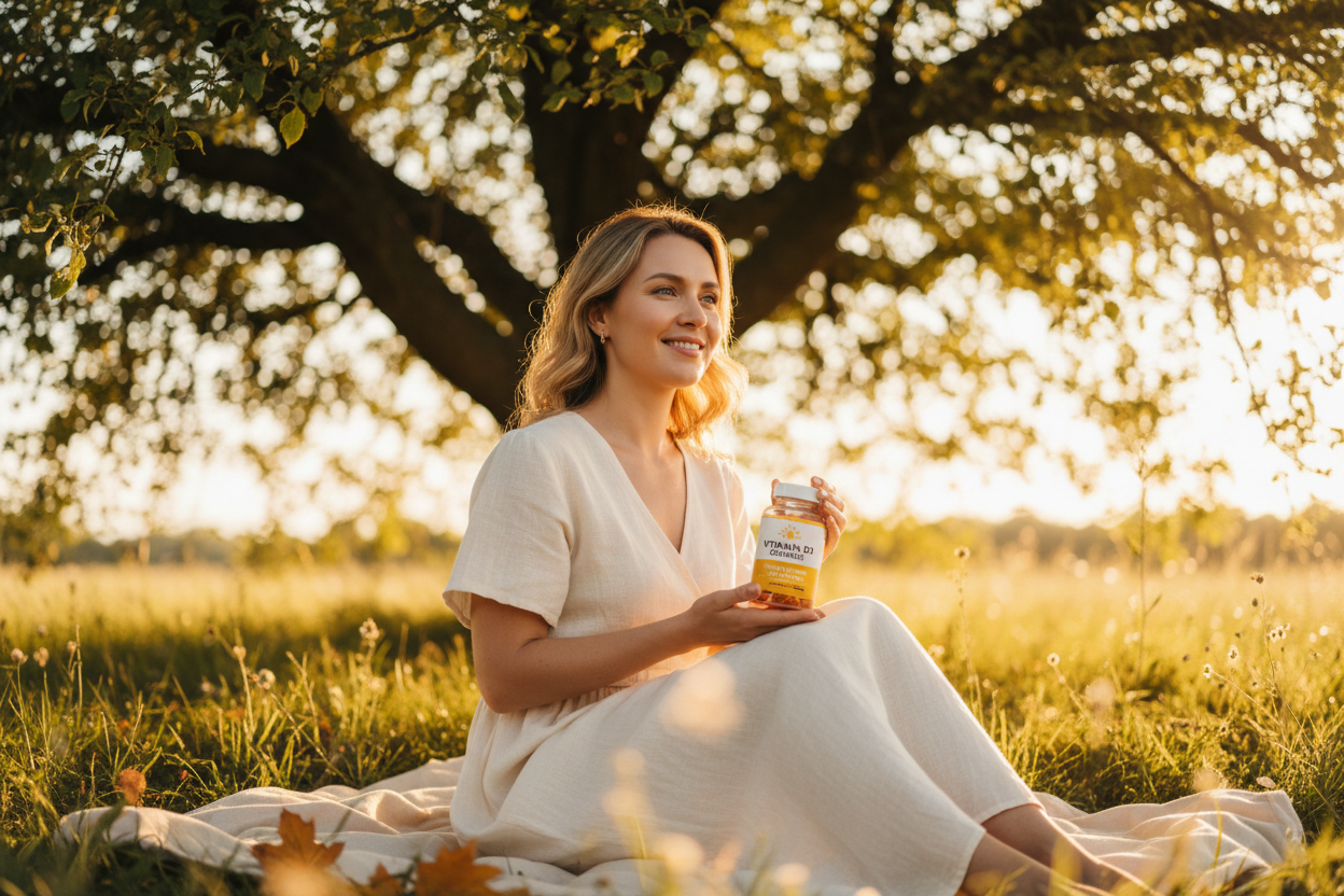 Vitamin D3 Gummies for Women-Immune & Bone Support Supplement