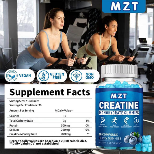 Energize and Support Your Muscles with Creatinine Gummy Vitamin Supplement for Women