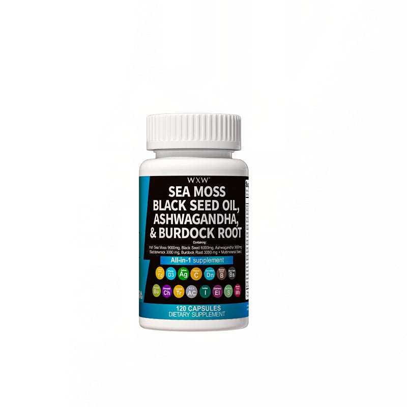 Total Wellness for Women: Sea Moss, Black Seed Oil & Ashwagandha Multivitamin