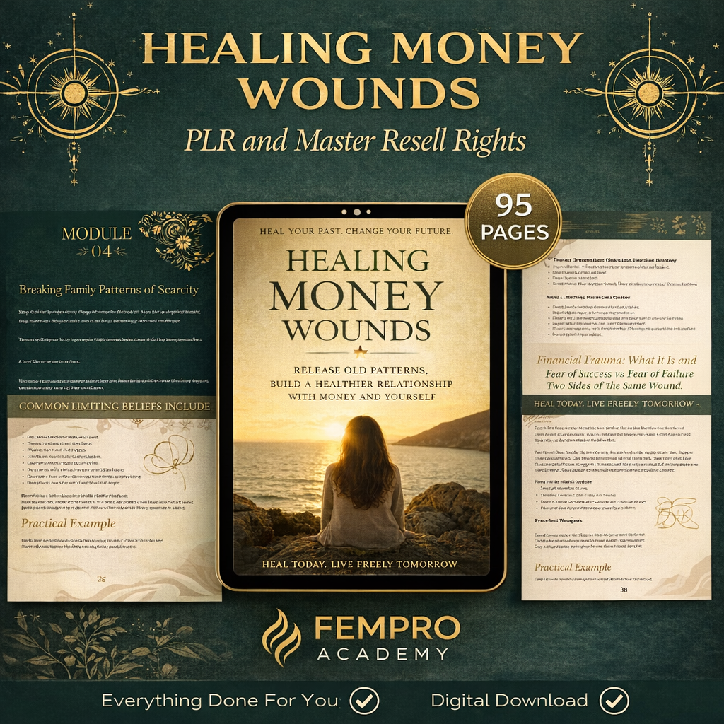 Healing Money Wounds Workbook for Women: Rewire Your Mindset & Attract Financial Abundance