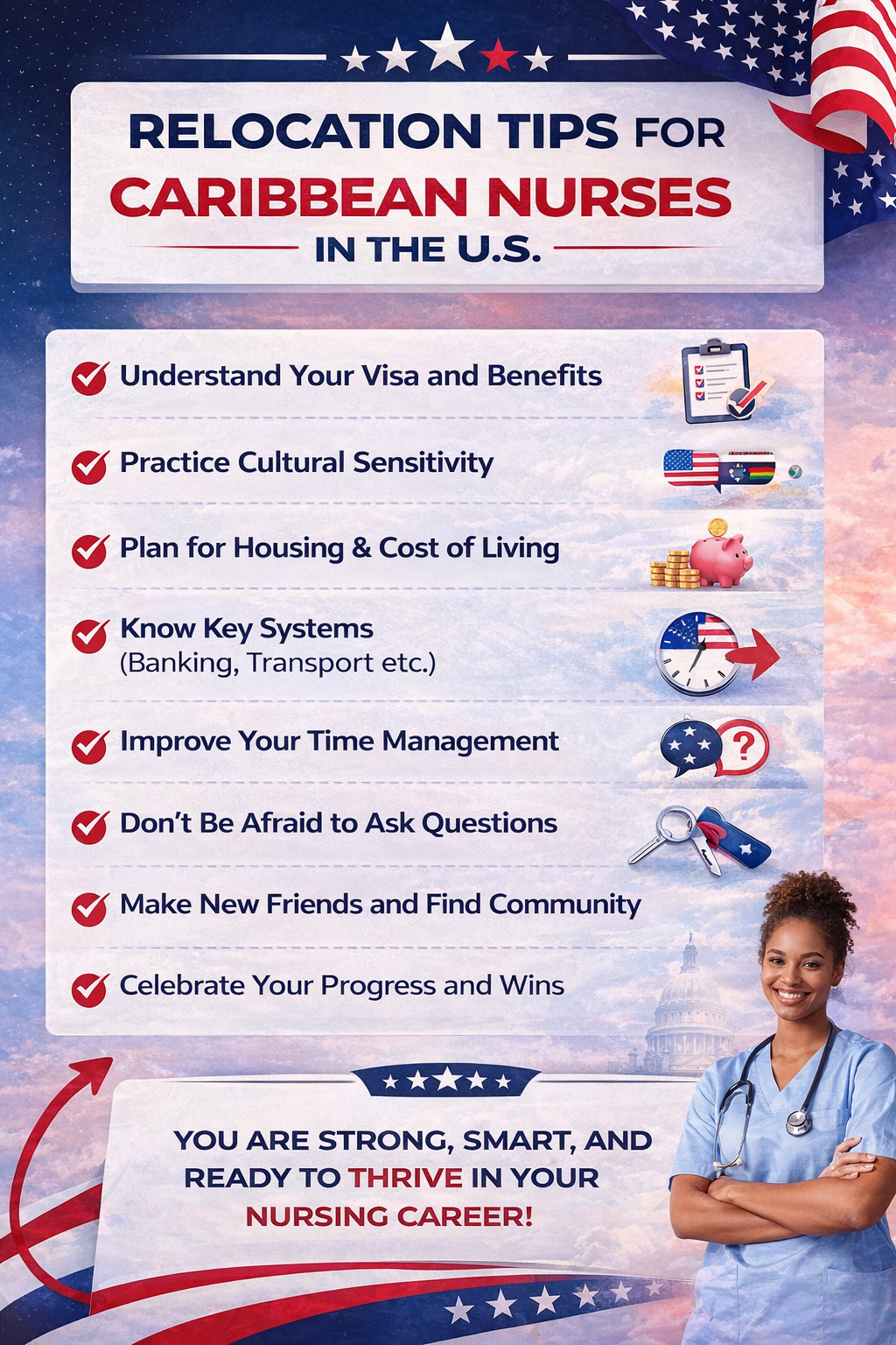 The Complete International Nurse Immigration Guide to the USA (95 Pages) – Step-by-Step NCLEX & Visa Pathway