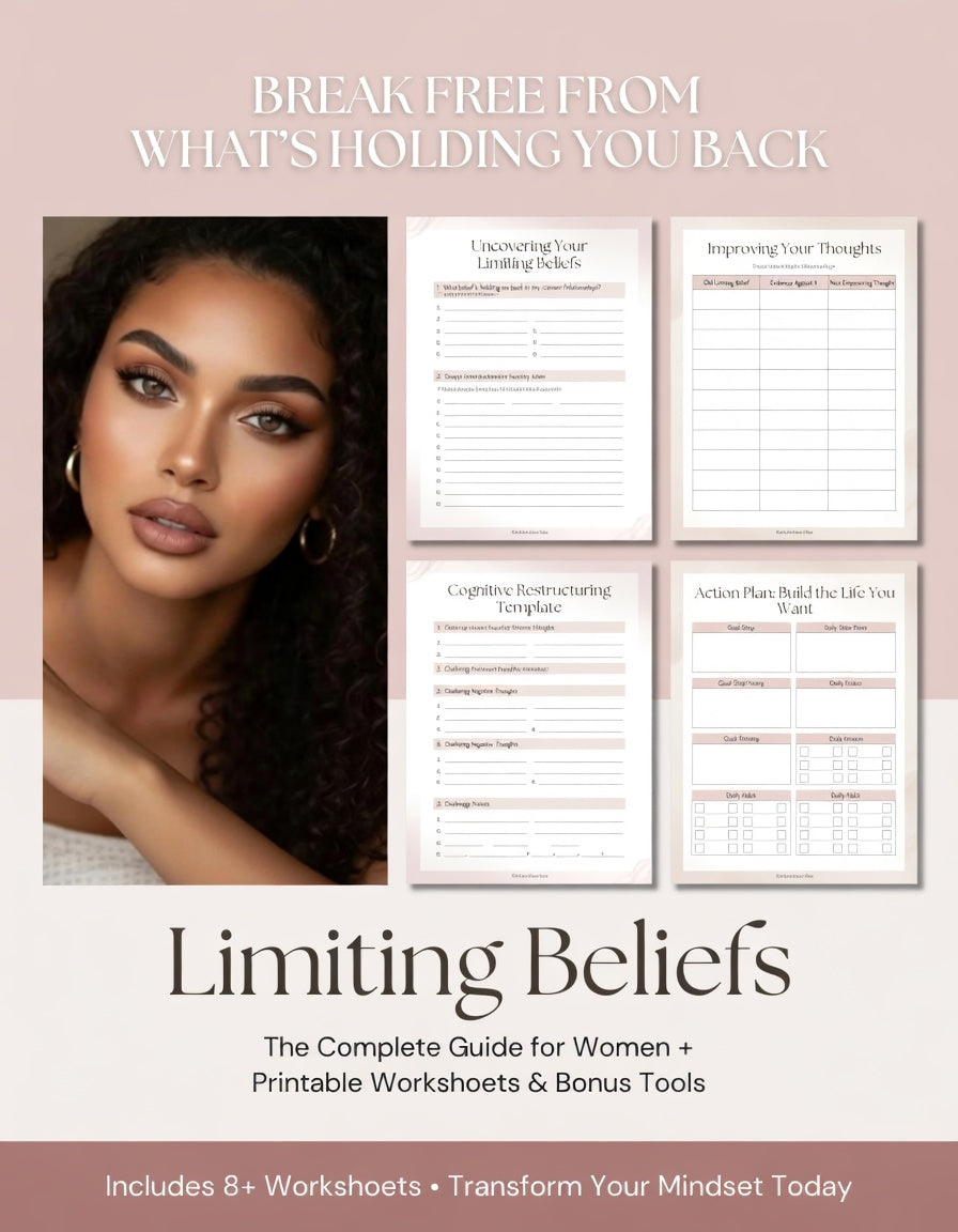 Break Free from Limiting Beliefs Workbook for Women | Mindset Reset & Confidence Builder