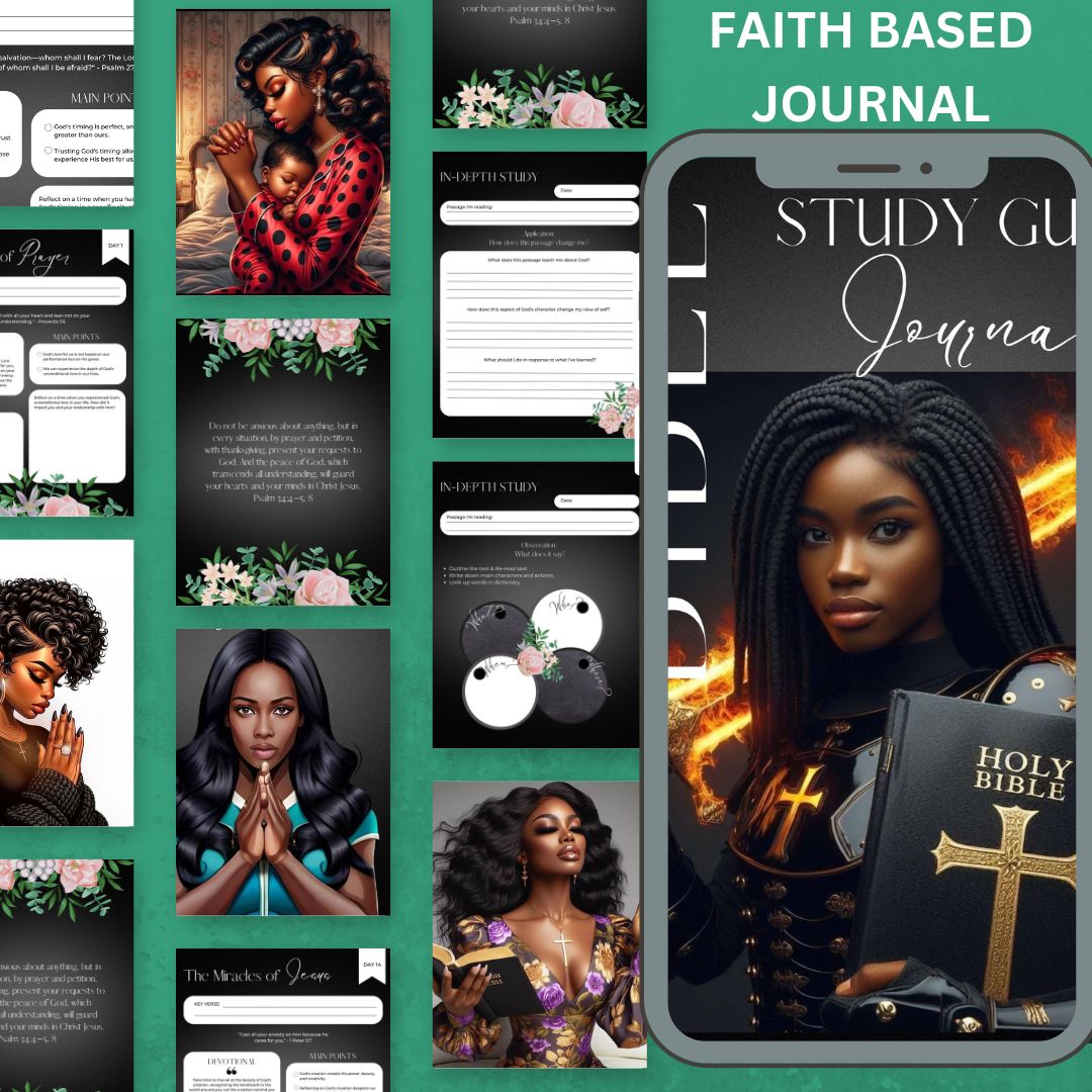 Faith-Based Journal & Workbook – Empowering Christian Women and Women Entrepreneurs