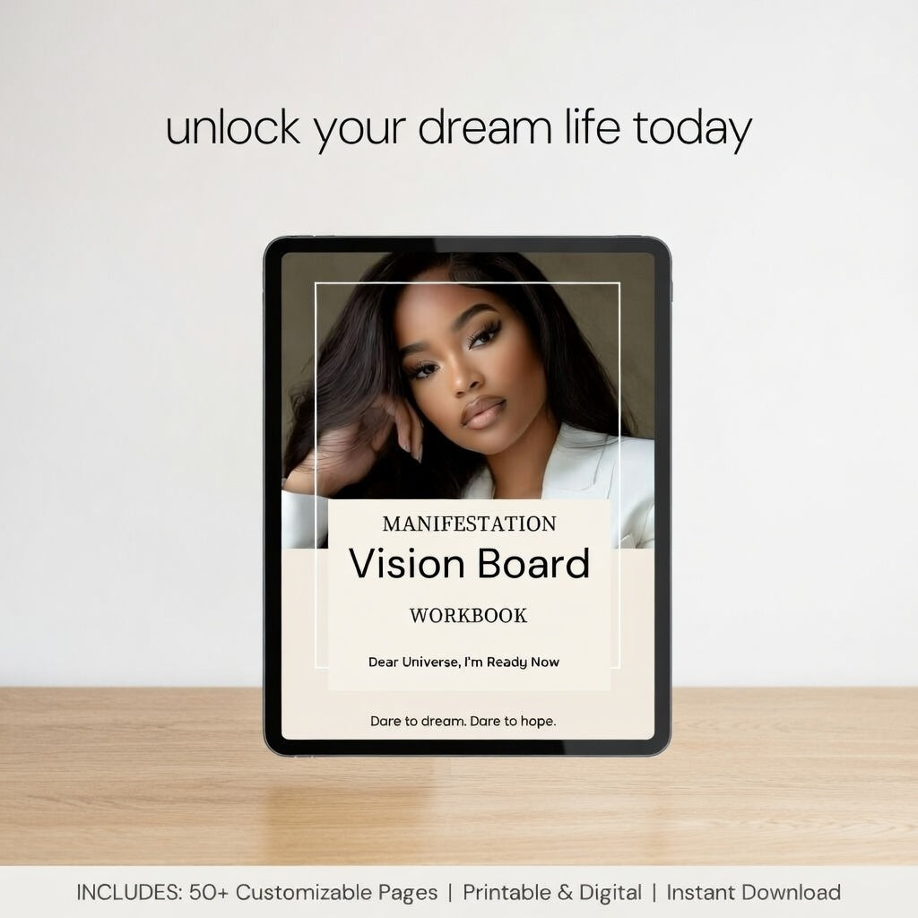 Manifestation Vision Board Workbook : Goal Setting & Dream Life Planner
